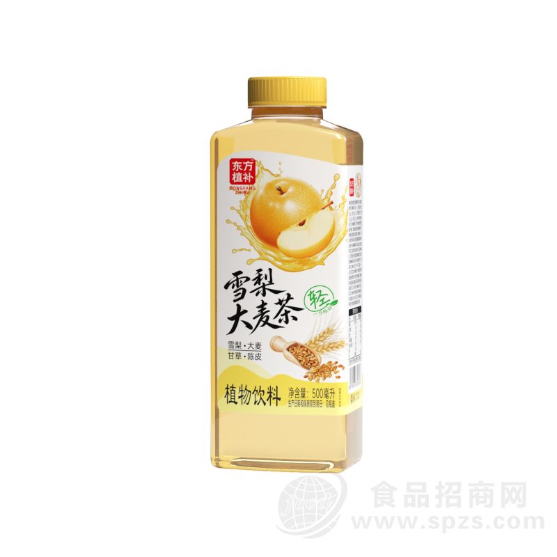 东方植补雪梨大麦茶植物饮料500ml