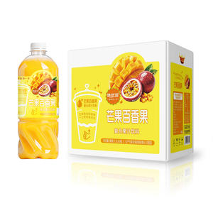味优滋芒果百香果复合果汁饮料1.5Lx6瓶