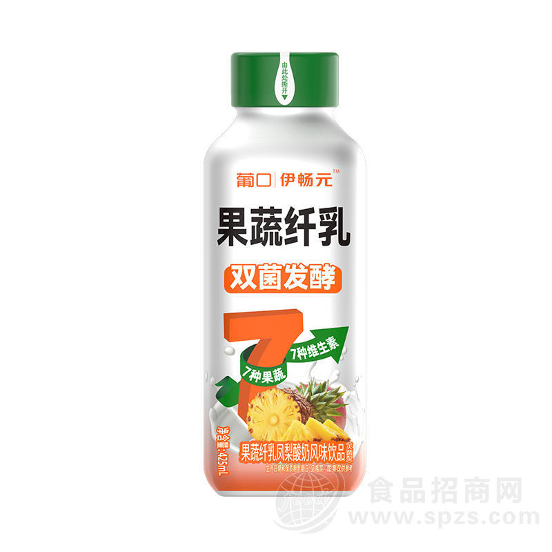 葡口果蔬纤乳凤梨酸奶风味饮品425ml