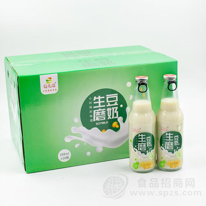 爽之林生磨豆奶288mlx24瓶饮料