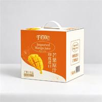 千百知印度进口芒果原汁芒果汁饮料1Lx6