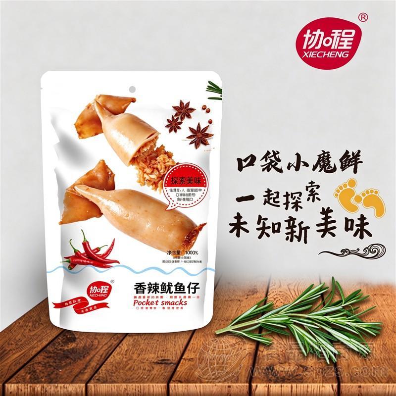 协程香辣鱿鱼仔休闲零食100克