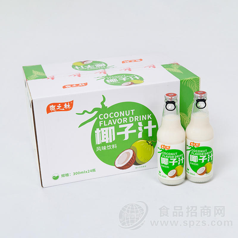 爽之林椰子汁风味饮料300mlx24瓶
