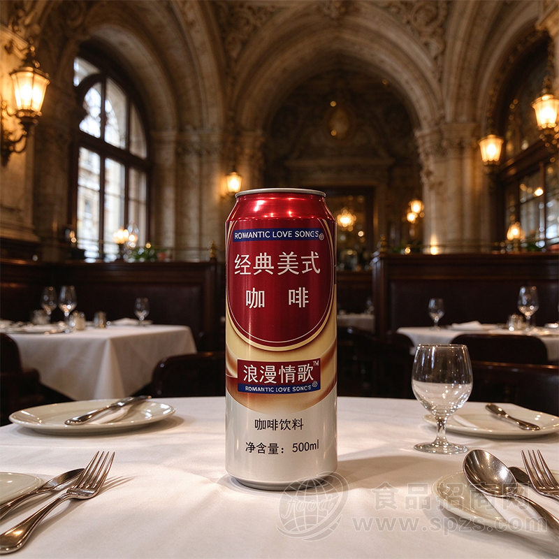 浪漫情歌经典美式咖啡饮料500ml