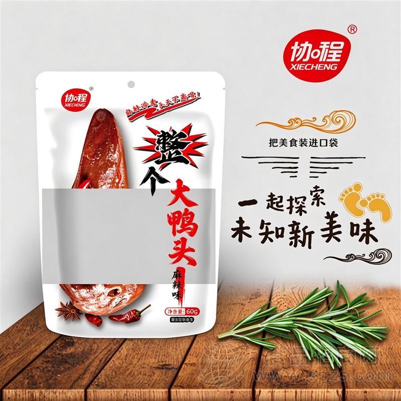 协程整个大鸭头麻辣味休闲零食60克