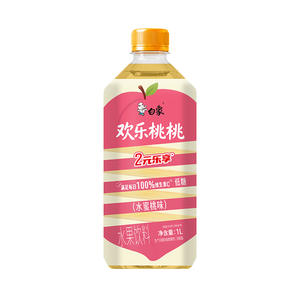 白象欢乐桃桃低糖水蜜桃味水果饮料1L