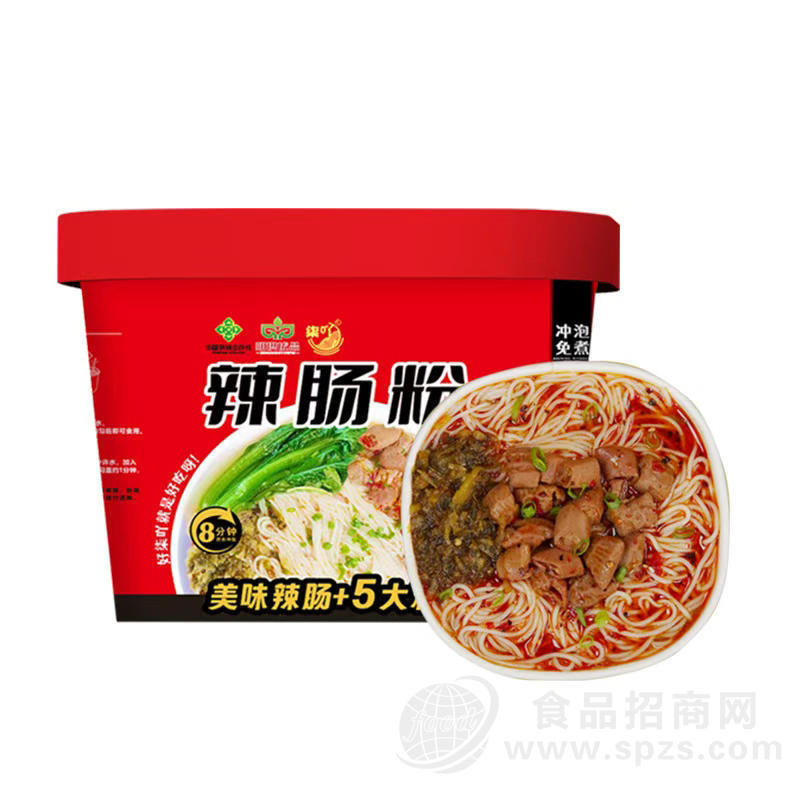 柒吖辣肠粉冲泡免煮方便食品
