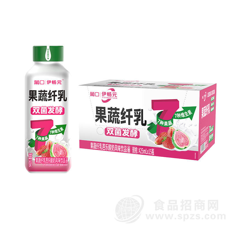 葡口果蔬纤乳芭乐酸奶风味饮品425mlx15