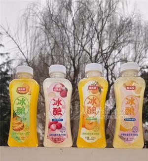比乐滋冰酿系列复合果汁饮料荔枝味黄桃味菠萝味柠檬味450ML