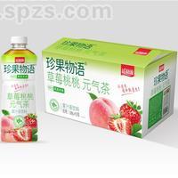 益和源珍果物语草莓桃桃元气茶果汁茶饮料1.08L