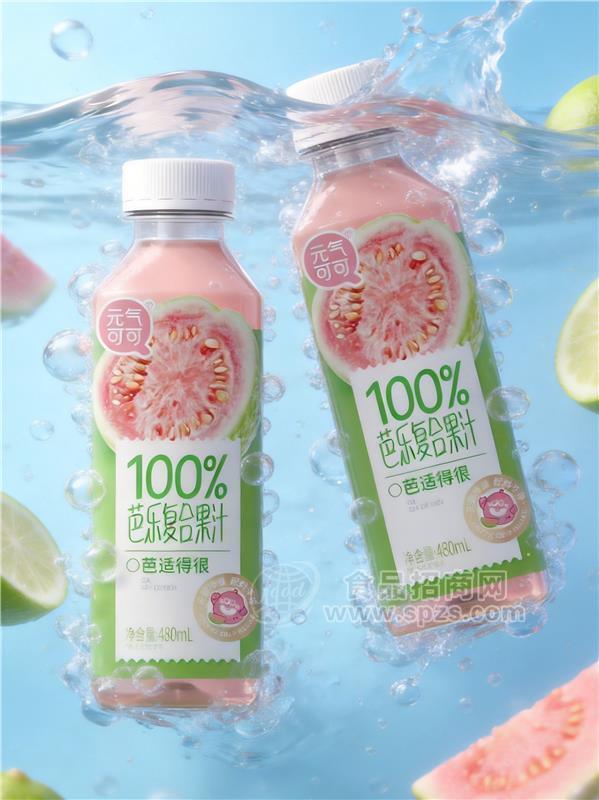 元气可可100%芭乐复合果汁饮料480ml100%果汁芭乐汁