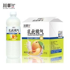川幸乳此桃气黄桃乳味饮料1.25L