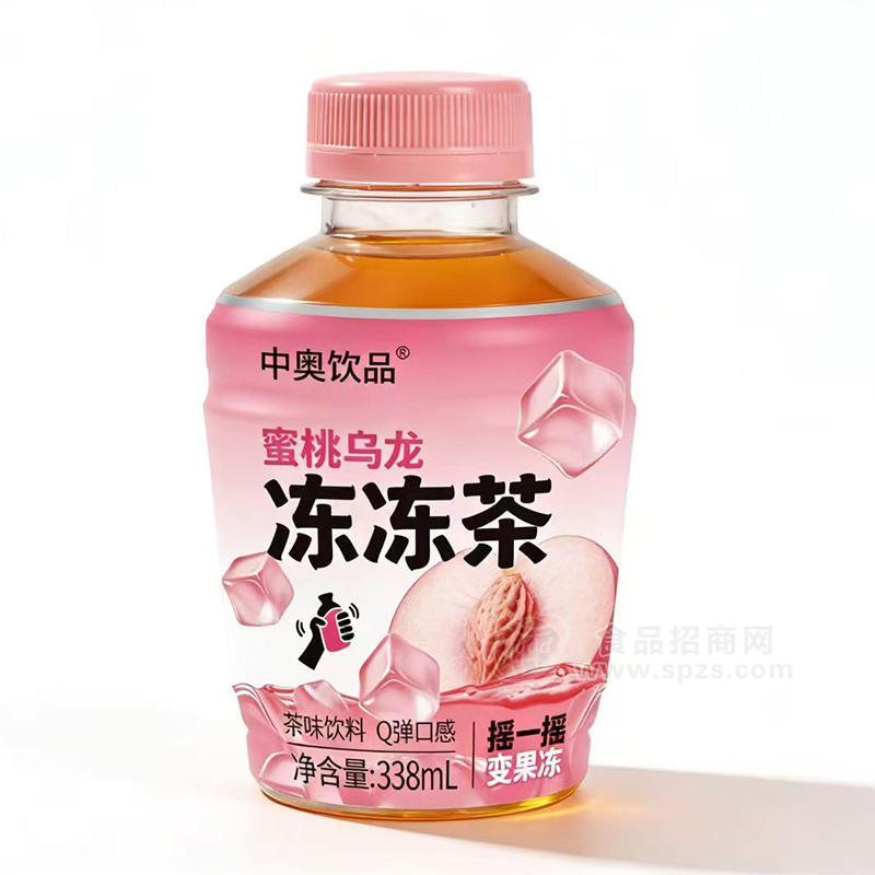 中奥饮品蜜桃乌龙冻冻茶茶饮料338ml