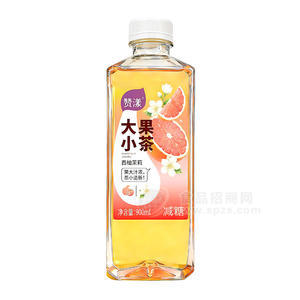 赞漾大果小茶西柚茉莉减糖饮品900ml