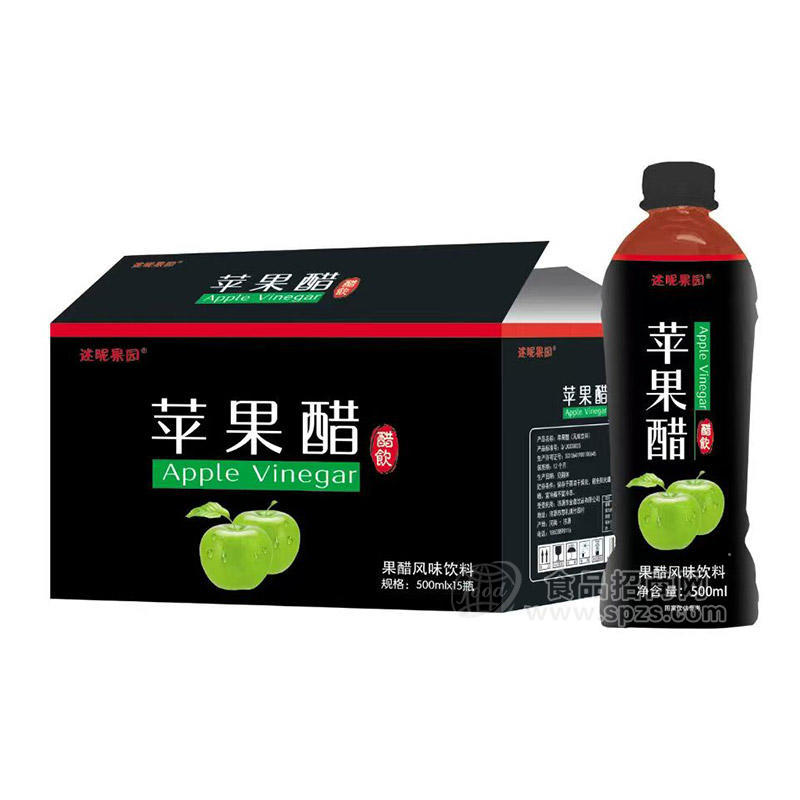 迷昵果园苹果醋果醋风味饮料500mlx15瓶
