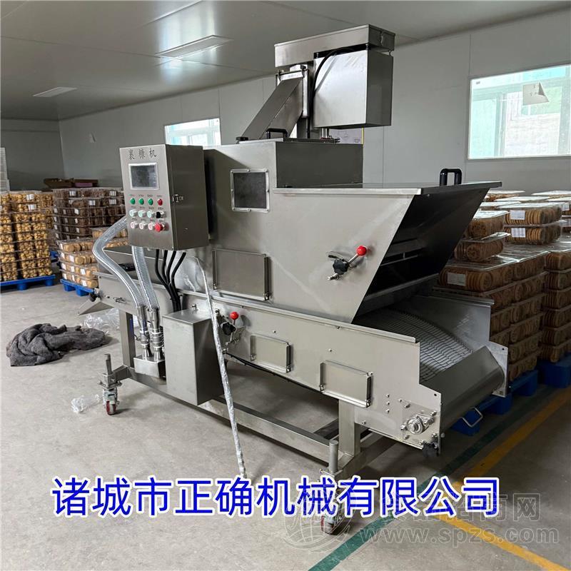 红豆双皮奶自动裹面包糠机 上浆裹粉设备