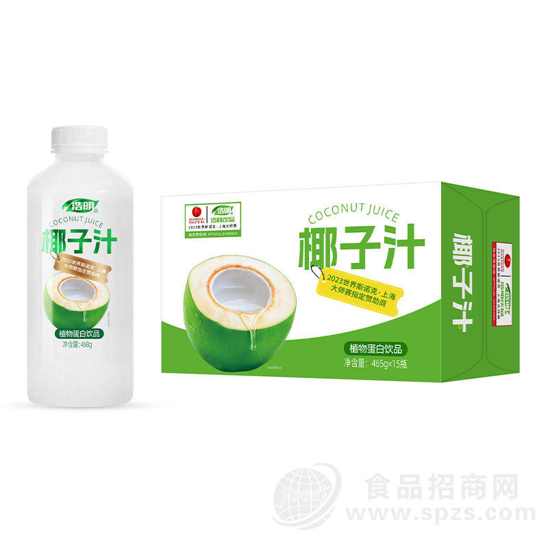 浩明椰子汁植物蛋白饮品465g