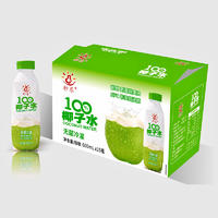 秒乐100%椰子水箱装600mlx15瓶