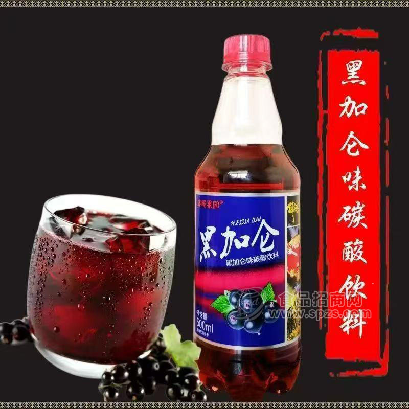 迷昵果园黑加仑味碳酸饮料500ml