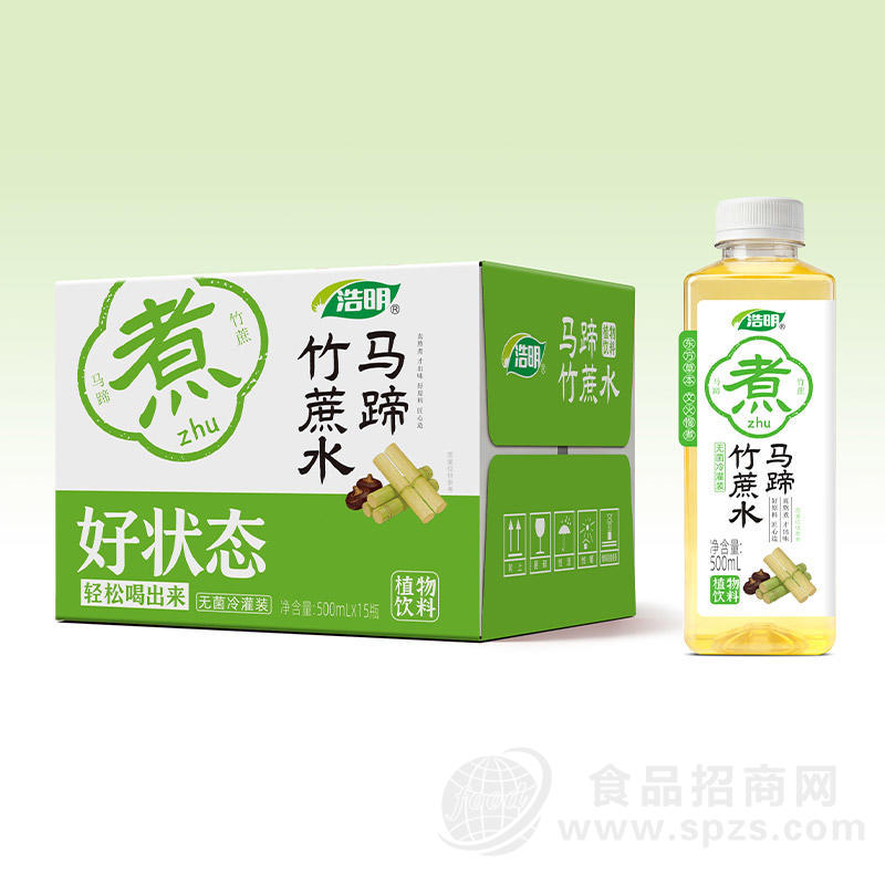浩明马蹄竹蔗水植物饮料500mlx15瓶