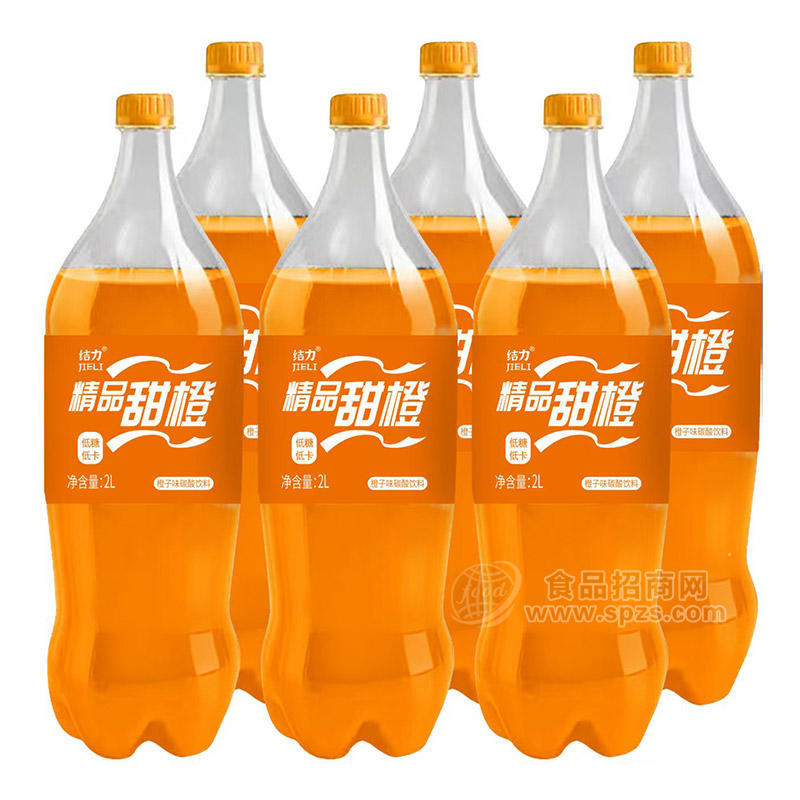 结力橙子味碳酸饮料2L 