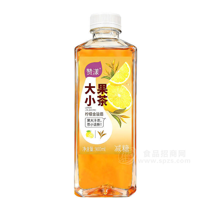 赞漾大果小茶柠檬金骏眉饮料900ml