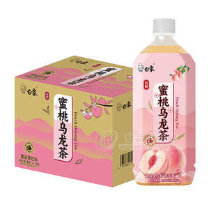 白象蜜桃乌龙茶果味茶饮料1LX8瓶