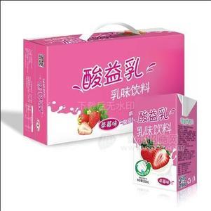 酸益乳礼盒装草莓味乳味饮料