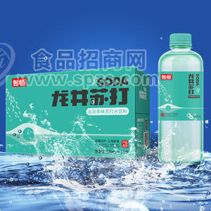 妙畅龙井茶味苏打水饮料590mlx15瓶