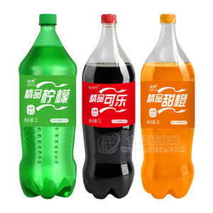 结力柠檬味可乐味碳酸饮料2L