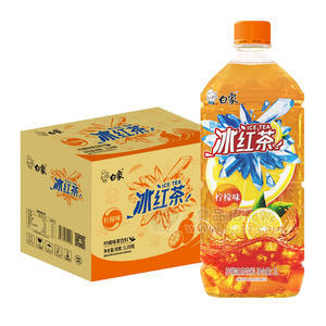 白象柠檬味冰红茶茶饮料1LX8瓶