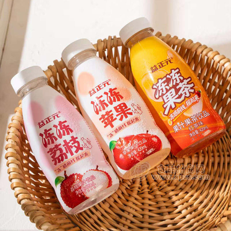 益正元冻冻荔枝冻冻苹果冻冻果茶果汁饮料420ml