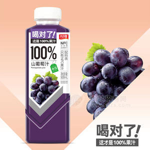 天合露100%山葡萄汁果汁饮料500ml