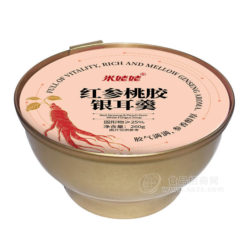 米姥姥红参桃胶银耳羹方便粥260g