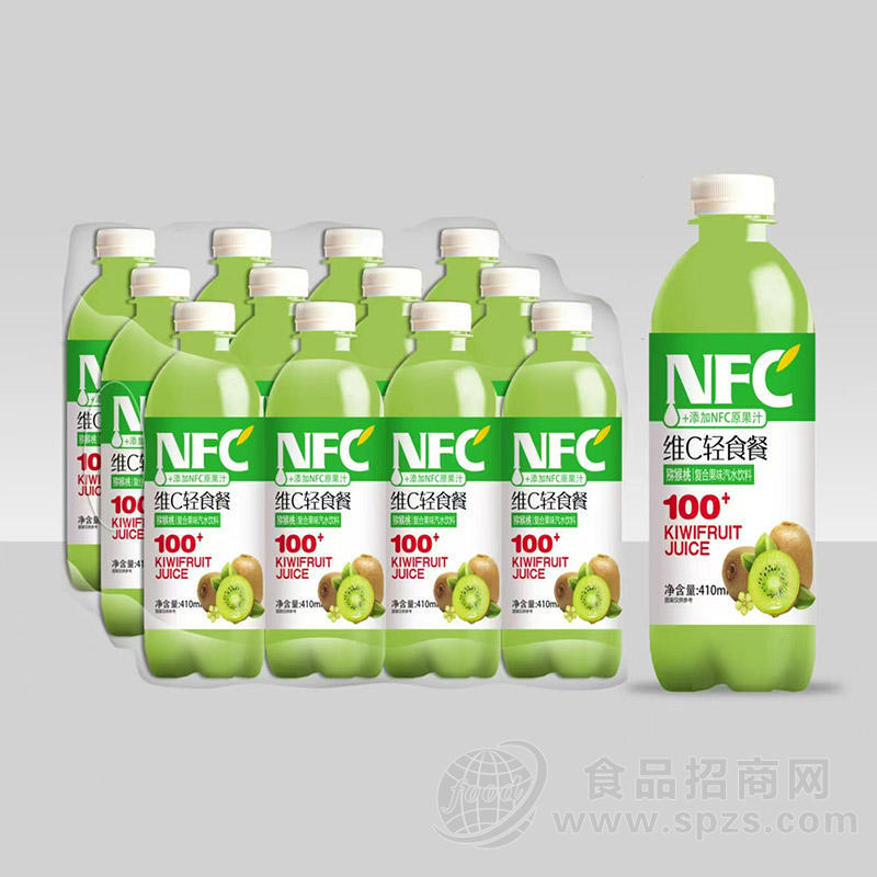 NFC猕猴桃复合果味汽水饮料410ml