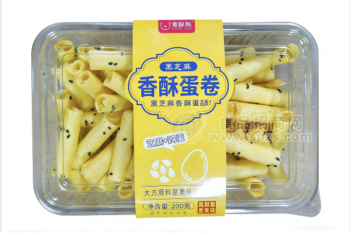 黑芝麻香酥蛋卷200g