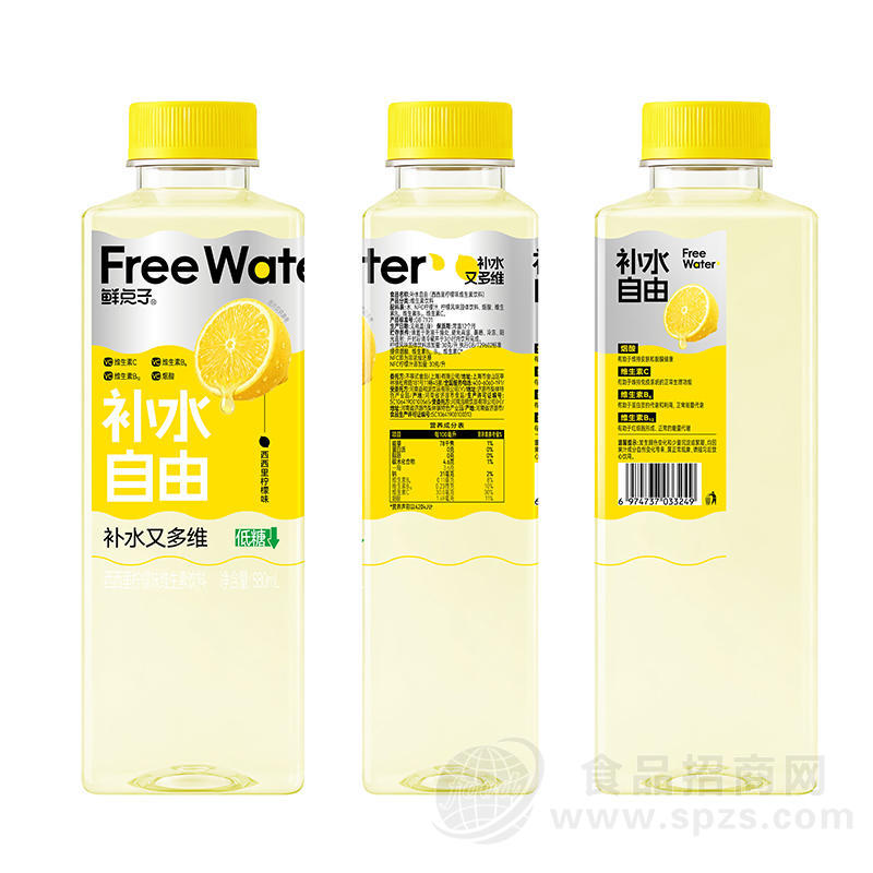 鲜点子西西里柠檬味维生素饮料580ml