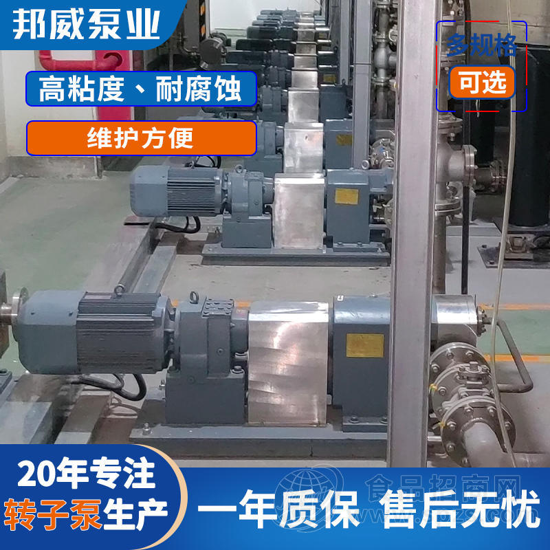 浙江源头厂家防腐蚀移动式输送泵邦威泵业卫生型不锈钢凸轮转子泵