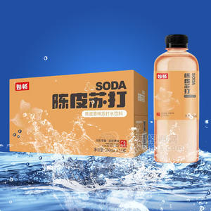 妙畅陈皮茶味苏打水饮料590mlx15瓶
