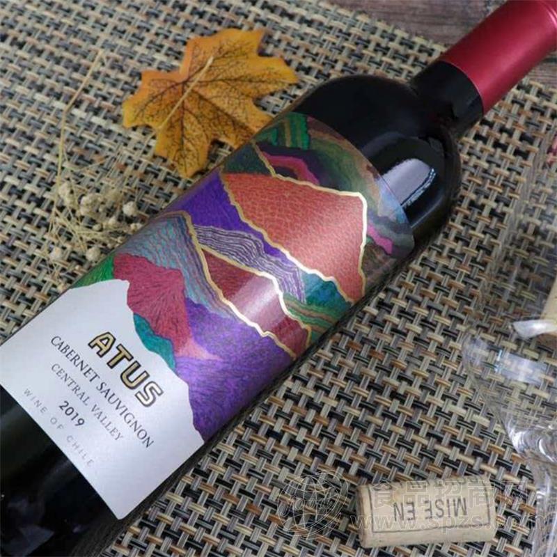 智利进口阿图斯赤霞珠珍藏葡萄酒 原装进口红酒批发