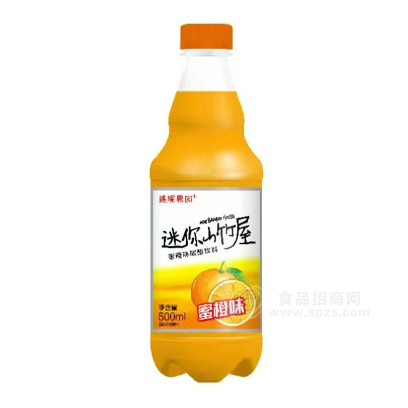 迷昵果园蜜橙味碳酸饮料500ml 