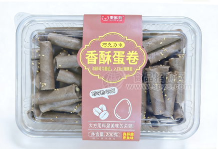 香酥蛋卷巧克力味200g