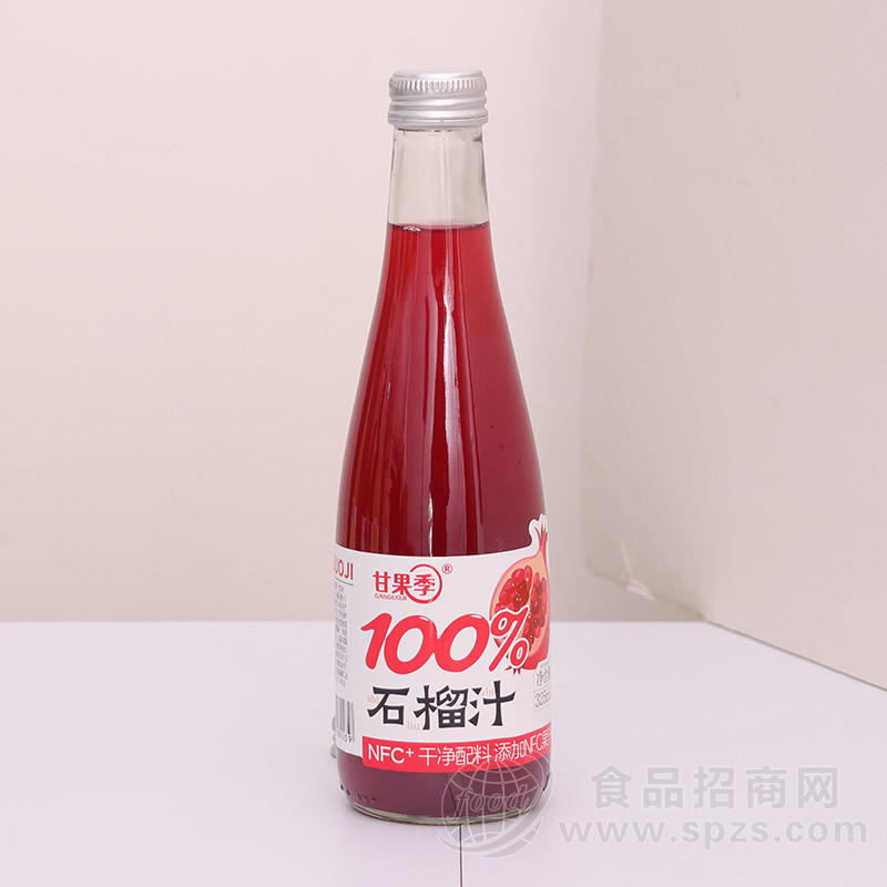 甘果季百分百果汁饮品石榴汁325ml