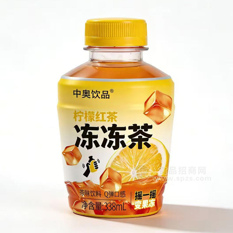 中奥饮品柠檬红茶冻冻茶茶饮料338ml