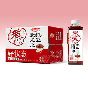 浩明无菌冷灌装红豆薏米水植物饮料500mlx15瓶