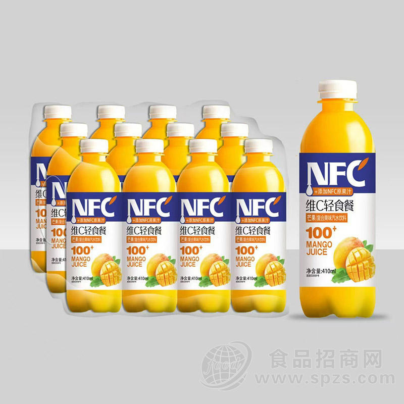 NFC芒果复合果味汽水饮料410ml