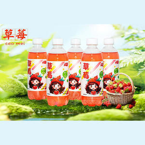 草莓果汁+气泡汽水饮料410ml