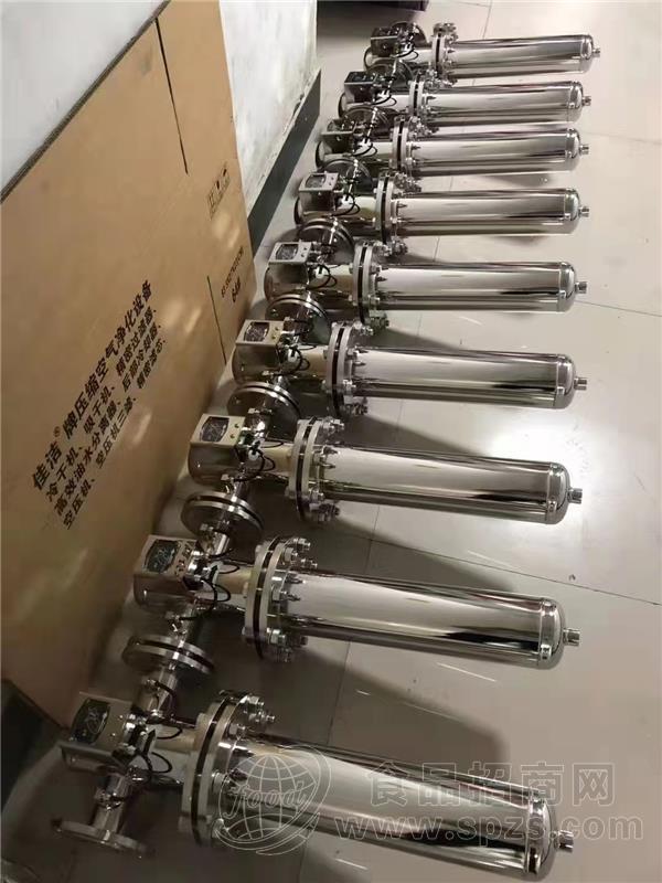 不锈钢高效油水分离器 304不锈钢过滤器 空气净化除菌过滤器