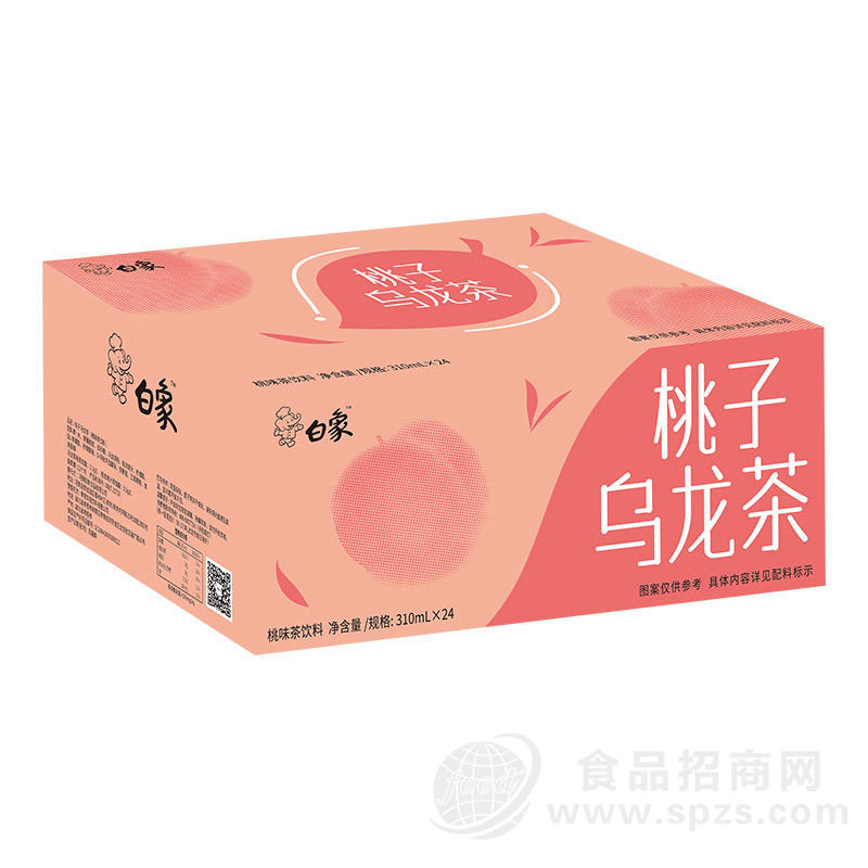 白象果味茶桃子乌龙茶茶饮料310mlx24罐