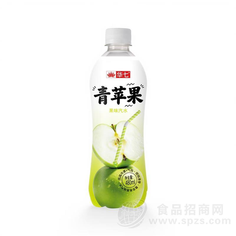 华七青苹果果味汽水480ml